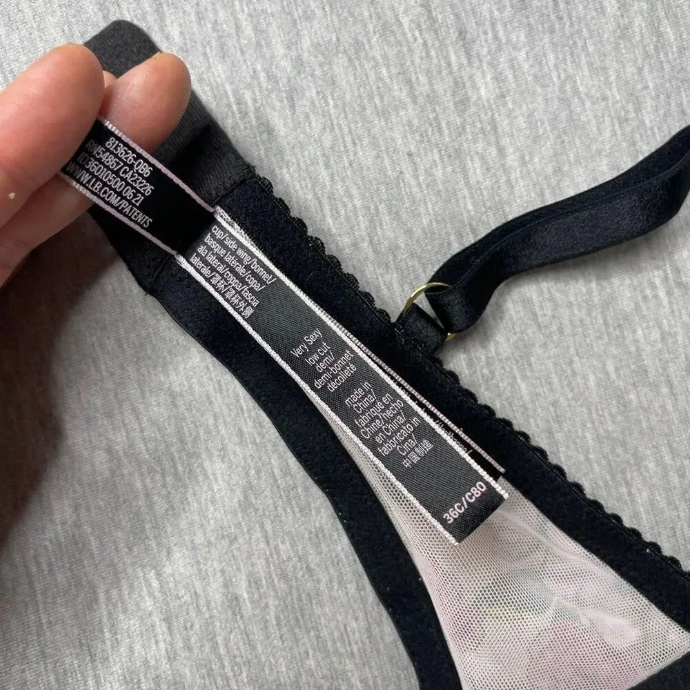 Victoria’s Secret Very Sexy Low Cut Embroidered Unlined Demi Bra - Picture 12 of 12